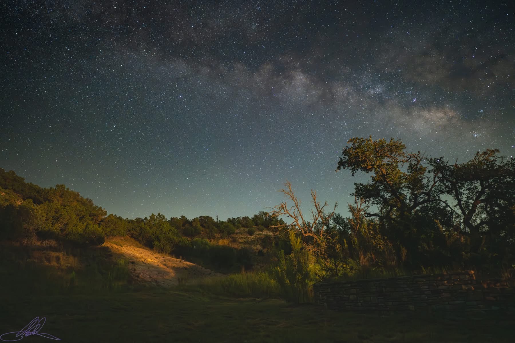 Stargazing among the Texas Dark Skies at Contiro Ranch, located in Fredericksburg, Texas.